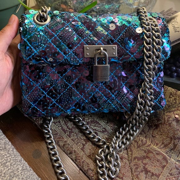 Kurt Geiger London sequins flap crosb/Shoulder - Picture 9 of 16